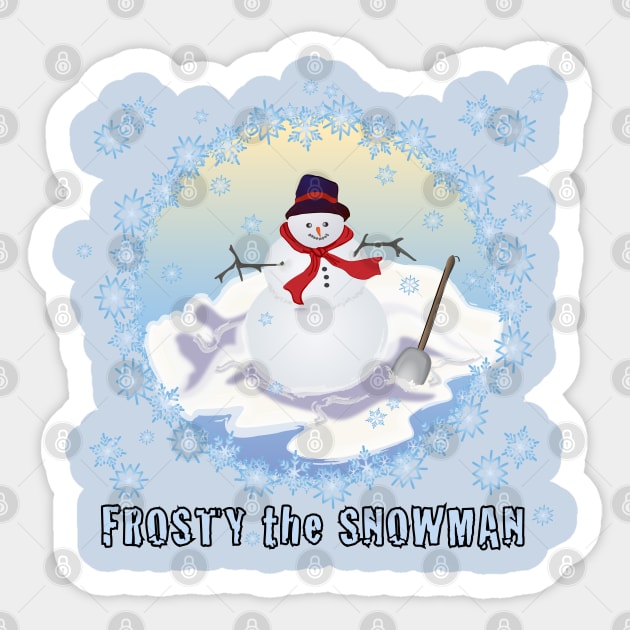 Frosty the Snowman Sticker by Spirit-Dragon